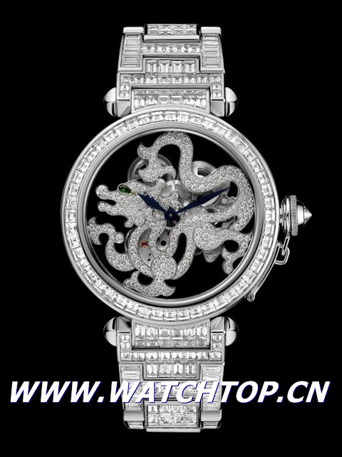 卡地亞全新Pasha de Cartier 龍形鏤空腕表 鏤空腕表 卡地亞 cartier 新表預覽  第3張