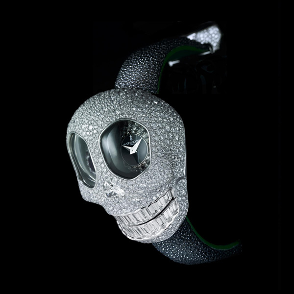 de GRISOGONO 全新Crazy Skull骷髏頭珠寶腕表 寶石表 骷髏頭 Crazy Skull de GRISOGONO 新表預覽  第2張
