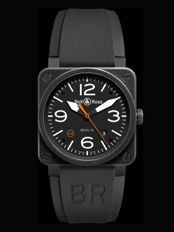 柏萊士推出BR 03 92 Carbon Orange 腕表 BR 03 92 Carbon Orange 柏萊士 Bell & Ross 新表預(yù)覽  第2張