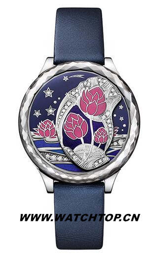 世紀(jì)表LEELA BLOSSOM系列18K白金鑲鉆藍(lán)寶石腕表 藍(lán)寶石 白金 LEELA BLOSSOM 世紀(jì)表 腕表 熱點(diǎn)動(dòng)態(tài)  第3張